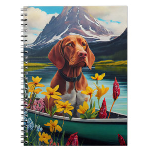 Vizsla op een peddel: een Schilderachtig avontuur Notitieboek