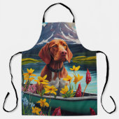 Vizsla op een peddel: een Schilderachtig avontuur Schort (Voorkant)