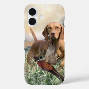 Vizsla & Pheasant iPhone 16 Hoesje