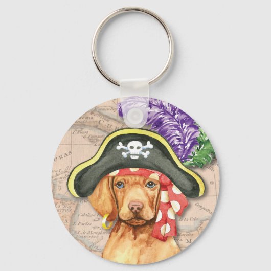 Vizsla Pirate Sleutelhanger (Voorkant)