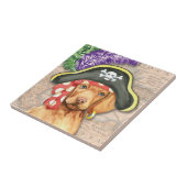 Vizsla Pirate Tegeltje (Zijkant)