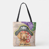 Vizsla Pirate Tote Bag (Achterkant)