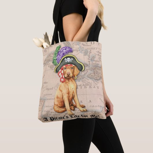 Vizsla Pirate Tote Bag (Dichtbij)