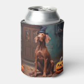 Vizsla pompoenen Halloween eng Blikjeskoeler (Blikje Voorkant)