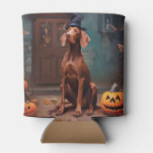 Vizsla pompoenen Halloween eng Blikjeskoeler (Achterkant)