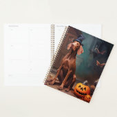 Vizsla pompoenen Halloween eng Planner (Display)
