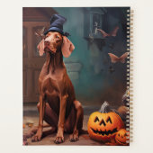 Vizsla pompoenen Halloween eng Planner (Achterkant)
