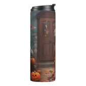 Vizsla pompoenen Halloween eng Thermosbeker (Gedraaid links)