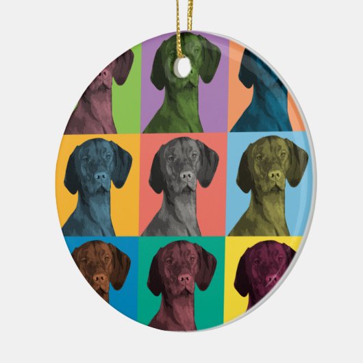 Vizsla Pop-Art Ornament (Links)