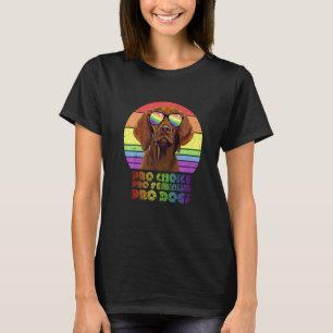Vizsla Pro Keuze Pro Feminisme Pro Honden Lgbtq Fe T-shirt