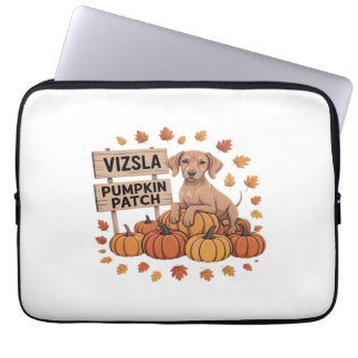 Vizsla Pumpkin Patch Hondenliefhebbers Thanksgivin Laptop Sleeve