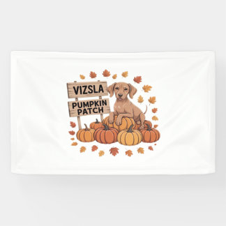 Vizsla Pumpkin Patch Hondenliefhebbers Thanksgivin Spandoek