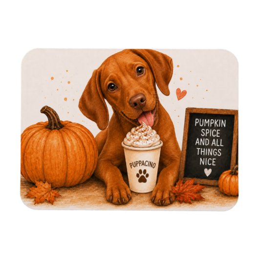 Vizsla Pumpkin Spice Magneet (Horizontaal)