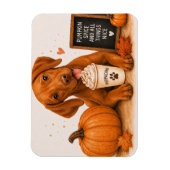 Vizsla Pumpkin Spice Magneet (Verticaal)