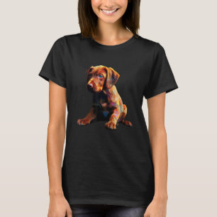 Vizsla Puppy Dog Pop Art T-shirt