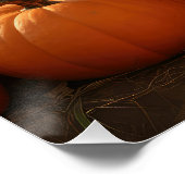 Vizsla Puppy Herfst Delight Pompoen Perfect Poster (Hoek)