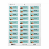 Vizsla Return Address Labels (Full Sheet)