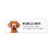 Vizsla Return Address Labels (Voorkant)