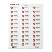 Vizsla Return Address Labels (Full Sheet)