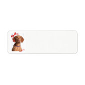 Vizsla Return Address Labels (Voorkant)