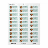 Vizsla Return Address Labels (Full Sheet)
