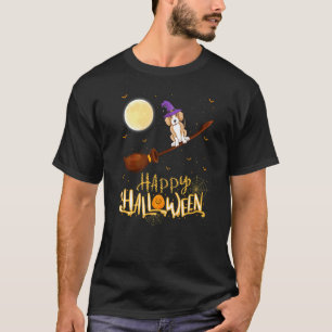 Vizsla Ride Heksen Schot Vizsla Hond Halloween T-shirt