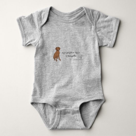 vizsla romper (Voorkant)