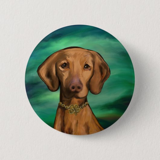 Vizsla Ronde Button 5,7 Cm (Voorkant)