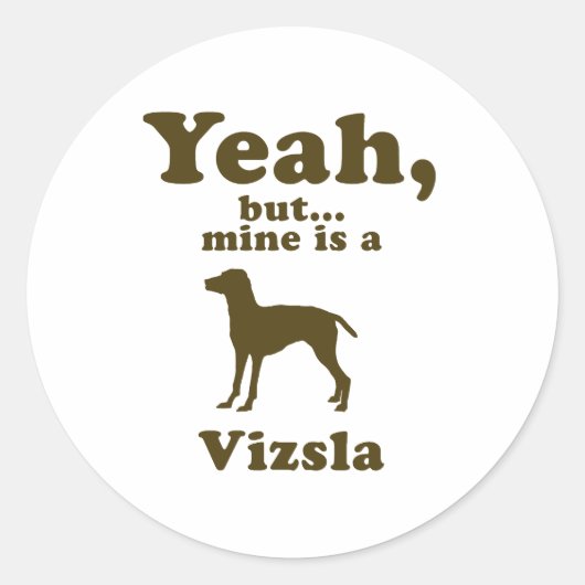 Vizsla Ronde Sticker (Voorkant)