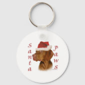 Vizsla Santa Paws Sleutelhanger (Achterkant)