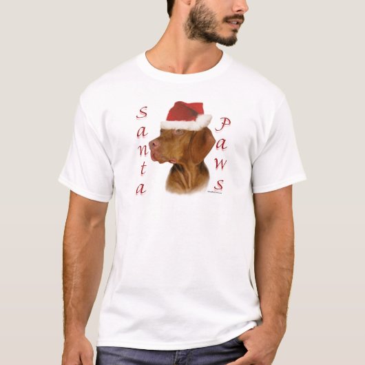 Vizsla Santa Paws T-shirt (Voorkant)