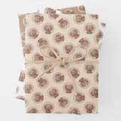 Vizsla Schilderij Golden Rust Schattigee Originele Inpakpapier Vel (In situ)