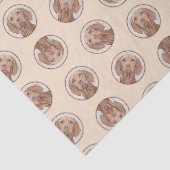 Vizsla Schilderij Golden Rust Schattigee Originele Tissuepapier (Detail)