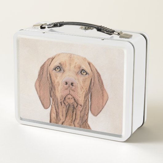 Vizsla-schildering - Cute Original Dog Art (Achterkant)