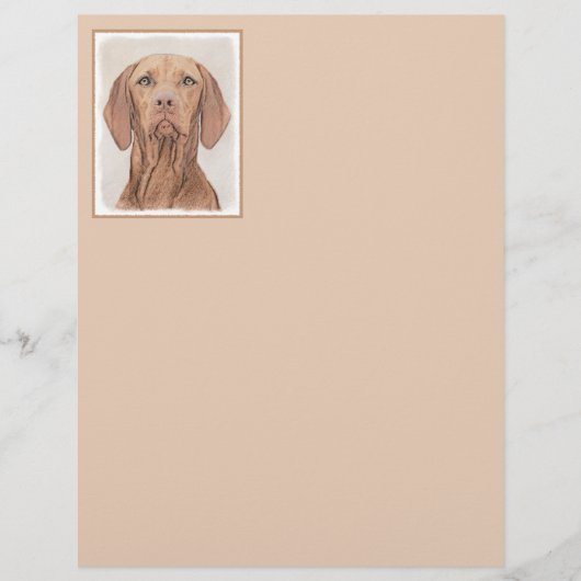 Vizsla-schildering - Cute Original Dog Art (Voorkant)