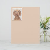 Vizsla-schildering - Cute Original Dog Art (Staand voorkant)