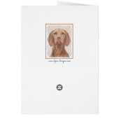 Vizsla-schildering - Cute Original Dog Art (Achterkant)