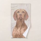 Vizsla-schildering - Cute Original Dog Art Bad Handdoek (Handdoek)