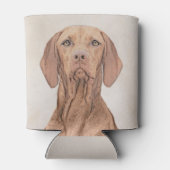 Vizsla-schildering - Cute Original Dog Art Blikjeskoeler (Achterkant)