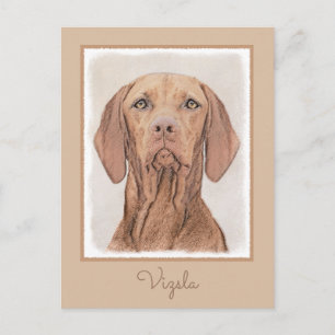 Vizsla-schildering - Cute Original Dog Art Briefkaart