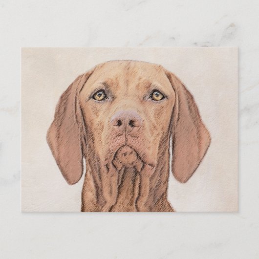 Vizsla-schildering - Cute Original Dog Art Briefkaart (Voorkant)