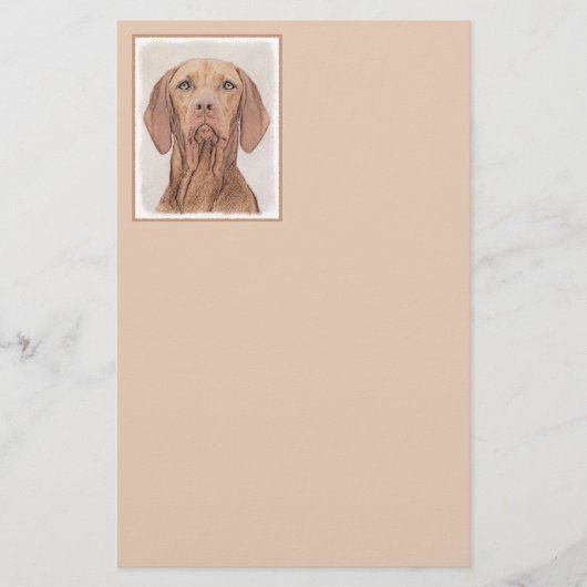 Vizsla-schildering - Cute Original Dog Art Briefpapier (Voorkant)