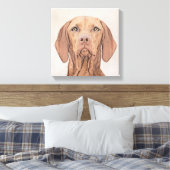 Vizsla-schildering - Cute Original Dog Art Canvas Afdruk (Insitu (Slaapkamer))