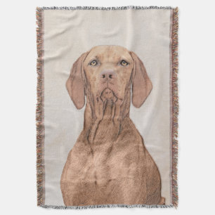 Vizsla-schildering - Cute Original Dog Art Deken