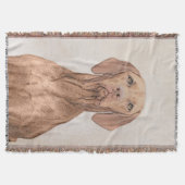 Vizsla-schildering - Cute Original Dog Art Deken (Voorkant)