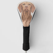 Vizsla-schildering - Cute Original Dog Art Golfheadcover (Voorkant)