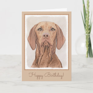 Vizsla-schildering - Cute Original Dog Art Kaart