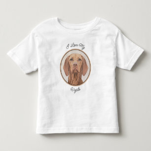 Vizsla-schildering - Cute Original Dog Art Kinder Shirts