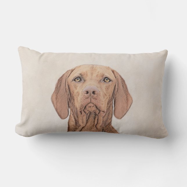 Vizsla-schildering - Cute Original Dog Art Kussen (Voorkant)