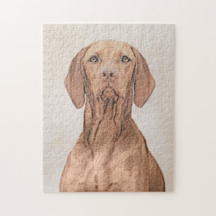 Vizsla-schildering - Cute Original Dog Art Legpuzzel
